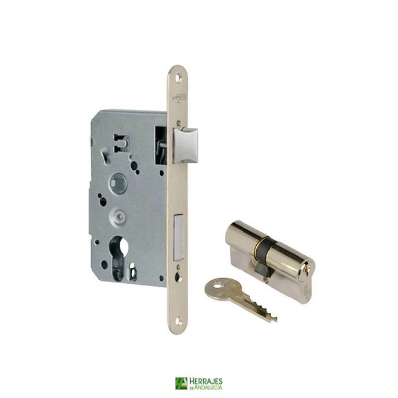 Cerradura U10P 60mm con cilindro I5 | Herrajes de Andalucía