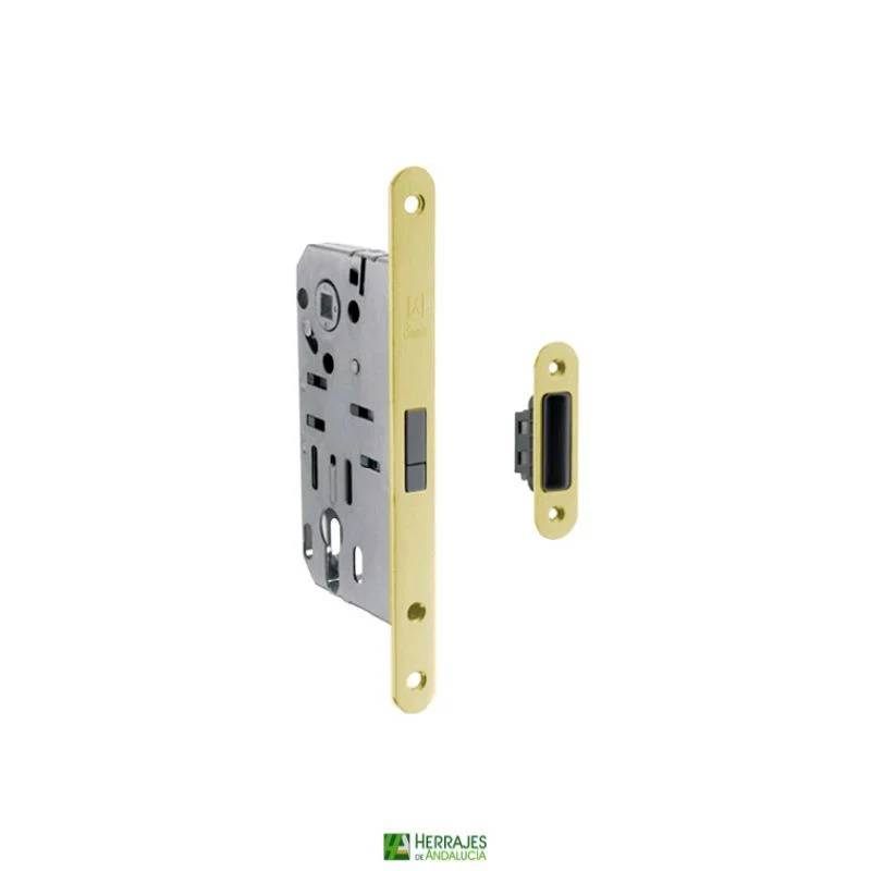 Cerradura B-SMART entrada 50mm eje 85mm latón satinado | Herrajes de Andalucía