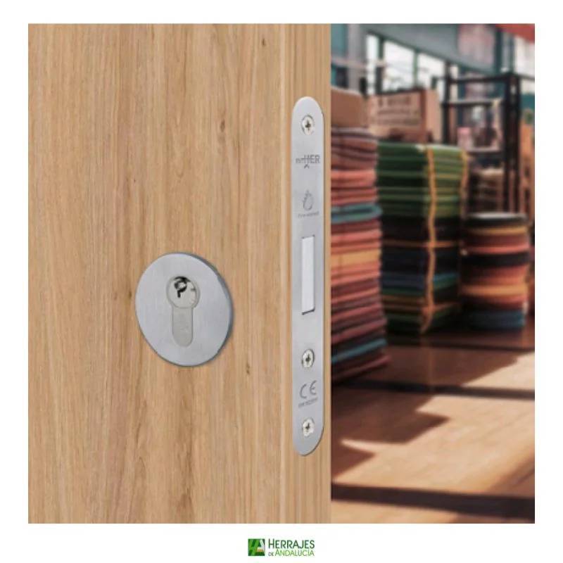 Cerradura SUPRA 5031 Inther 60mm inoxidable | Herrajes de Andalucía
