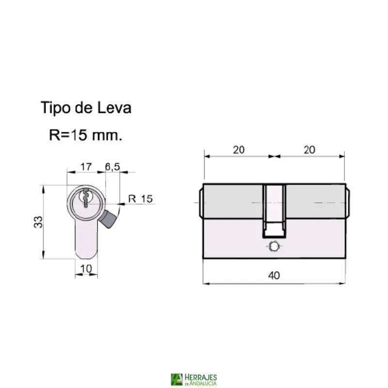 Kit condena corredera 104 acabado cuero + cilindro I5 | Herrajes Andalucía