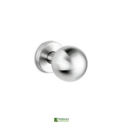 Pomo bola puerta entrada inox Ø60 | Herrajes de Andalucía