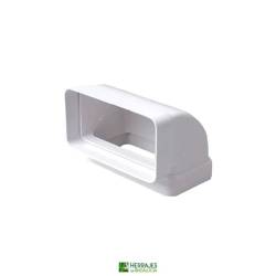 Codo ventilación 90º 110x55 mm blanco | Herrajes de Andalucía
