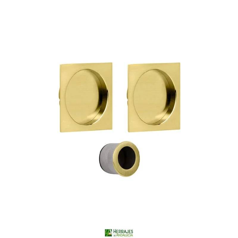 kit puerta corredera 56mm latón | herrajes de andalucía