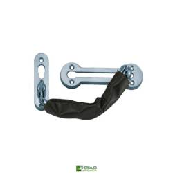 Retenedor Cadena Puerta 130mm Níquel | Herrajes de Andalucía