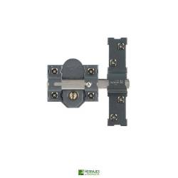 Cerrojo 1301-L/80mm cilindro 50mm acero acabado pintado | Herrajes de Andalucía