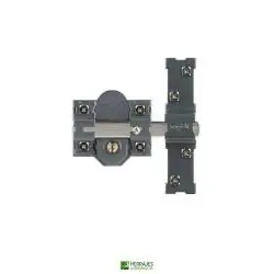 Cerrojo 1301-L/80mm cilindro 50mm acero acabado pintado | Herrajes de Andalucía