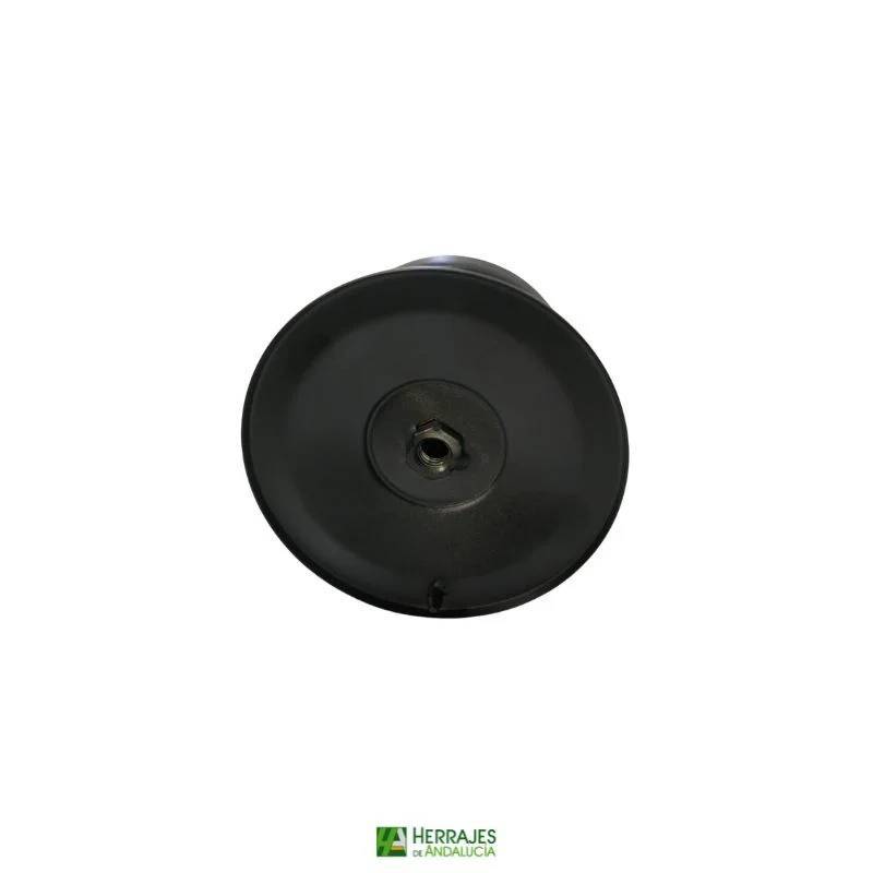 Pomo Puerta redondo Exterior Negro | Herrajes de Andalucía