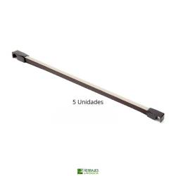 Juego 5 varillas pantalonero color moka | Herrajes de Andalucía