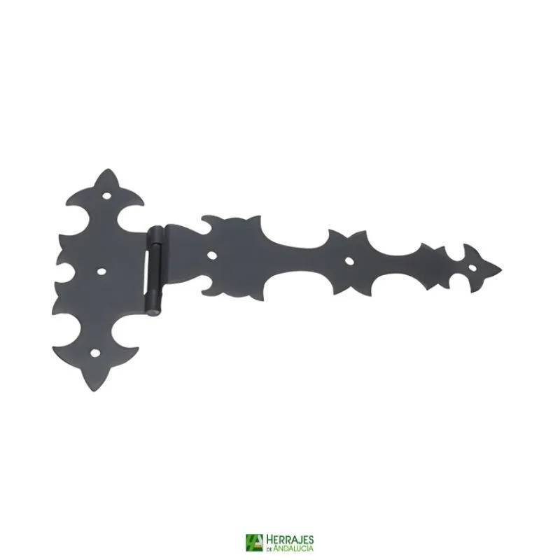 Bisagra Escuadra Arcón Forja Negra 150x115 | Herrajes de Andalucía
