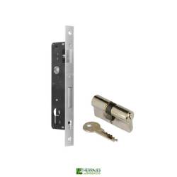 Cerradura embutir 7791 30mm con cilindro I5 60mm Inther inox | Herrajes Andalucía