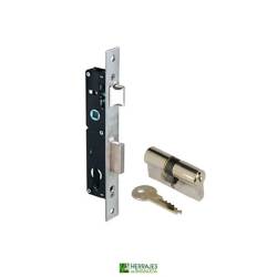 Cerradura embutir 7791 35mm pala deslizante con cilindro I5 inoxidable | Herrajes Andalucía
