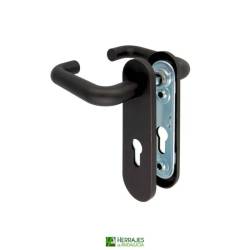 Manivela antipánico cortafuego 170X72mm negra | Herrajes Andalucía