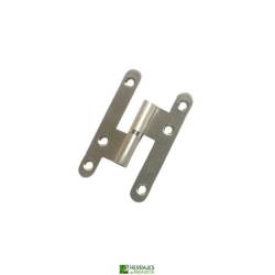 Pernio de acero inoxidable derecha 80mm | Herrajes de Andalucía