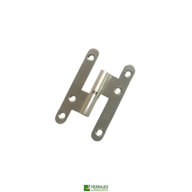 Pernio de acero inoxidable derecha 80mm | Herrajes de Andalucía