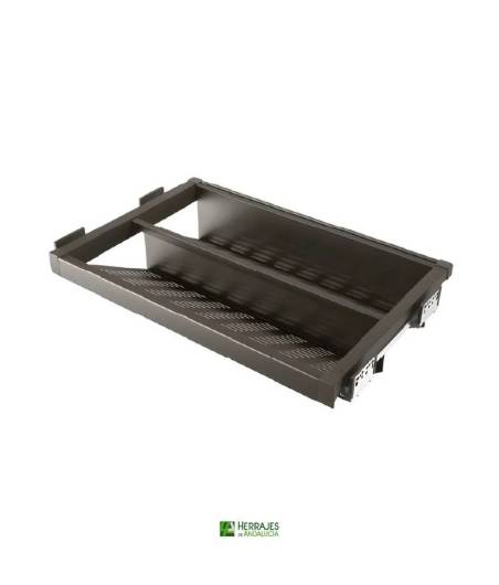 Cajón zapatero extensible 800mm moka | Herrajes de Andalucía