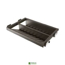 Cajón zapatero extensible 600mm moka | Herrajes de Andalucía