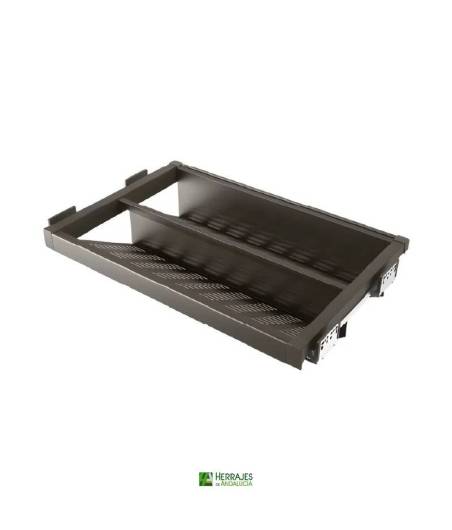Cajón zapatero extensible 600mm moka | Herrajes de Andalucía
