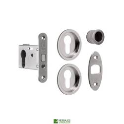 Kit cerradura corredera níquel satinado | Herrajes de Andalucía