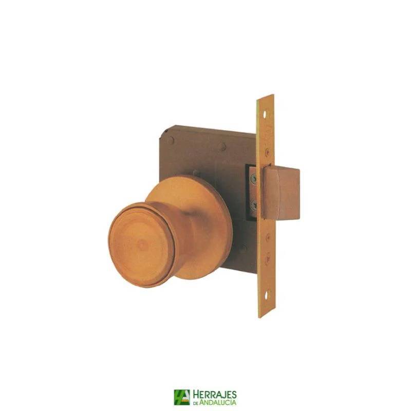 Cerradura UCEM 5300P pomo 60mm puerta acceso | Herrajes Andalucía