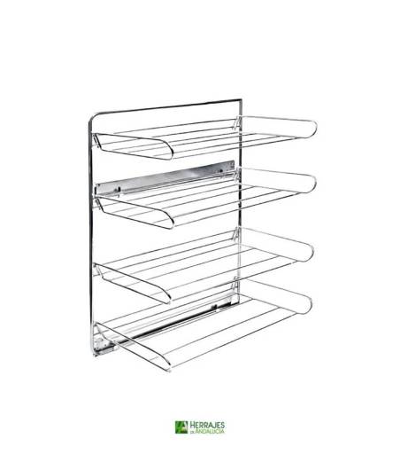 Zapatero lateral extraíble para armarios-Herrajes de Andalucía