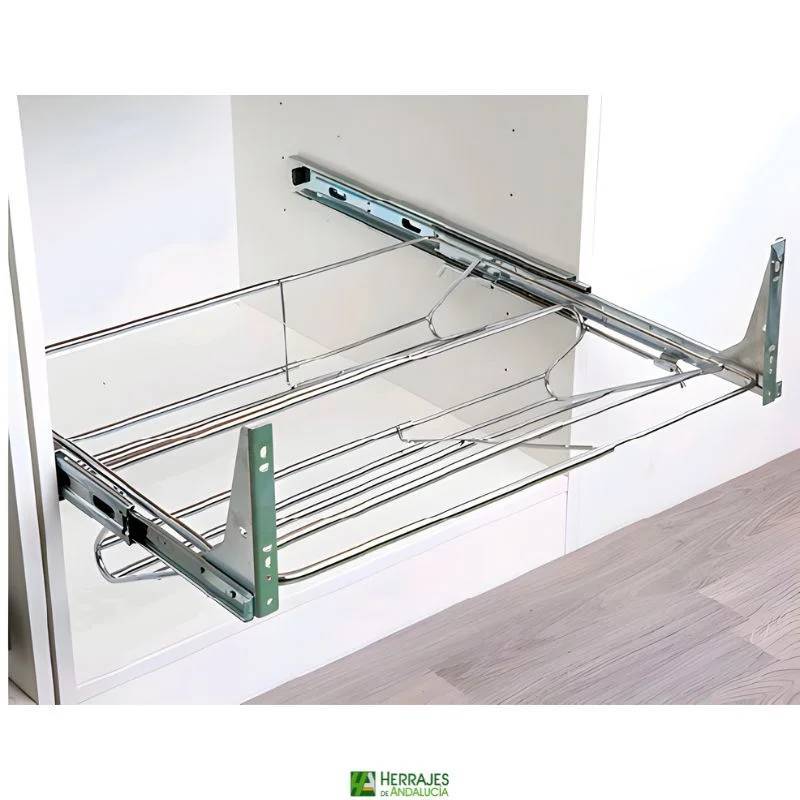 Zapatero para armario cromado 600/1000-Herrajes de Andalucía