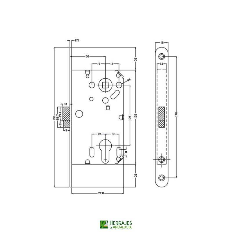 Cerradura B-Smart magnético-Herrajes de Andalucía