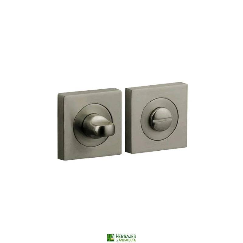 Muletilla puerta baño níquel 51x51 | Herrajes Andalucía