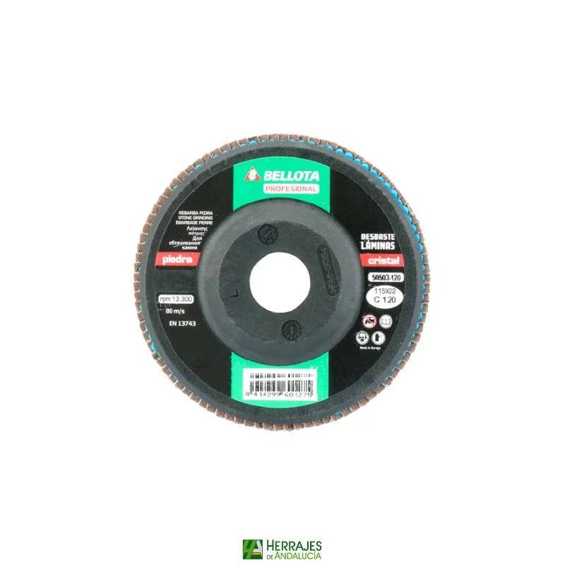 Disco láminas Ø115mm grano 120 piedra | Herrajes de Andalucía