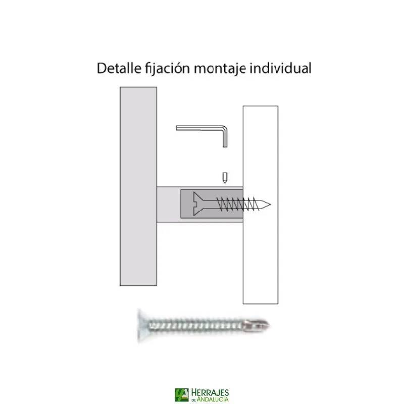 Manillón 1225 negro L450mm C300mm puerta | Herrajes de Andalucía