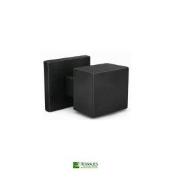 Pomo puerta entrada negro SS4 60mm | Herrajes de Andalucía