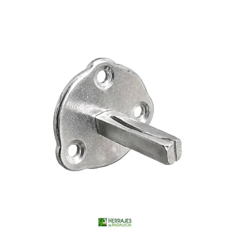 Pomo puerta entrada negro SS4 60mm | Herrajes de Andalucía