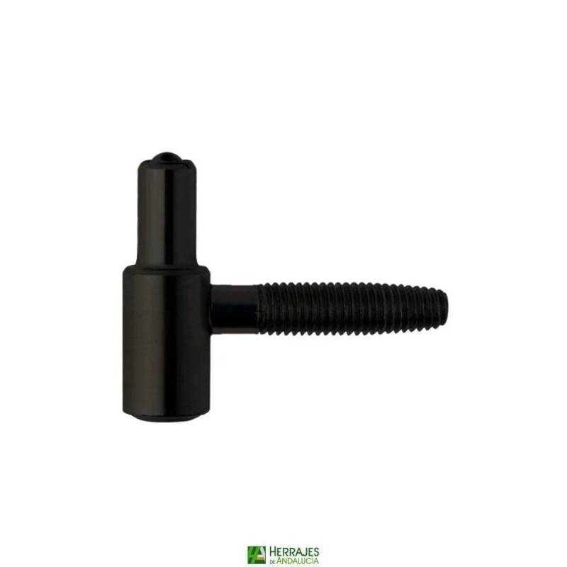 Pernio Anuba macho Ø13 negro | Herrajes de Andalucía