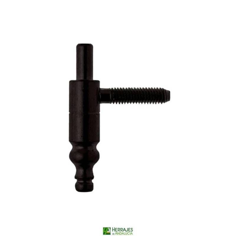 Pernio Anuba 605 macho Ø11 negro | Herrajes de Andalucía
