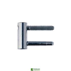 Pernio Anuba 495 hembra Ø14mm regulable plata | Herrajes Andalucía
