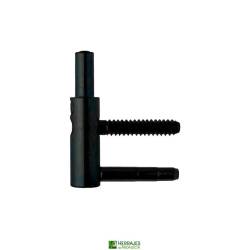 Pernio Anuba 495 macho Ø14 negro regulable | Herrajes Andalucía