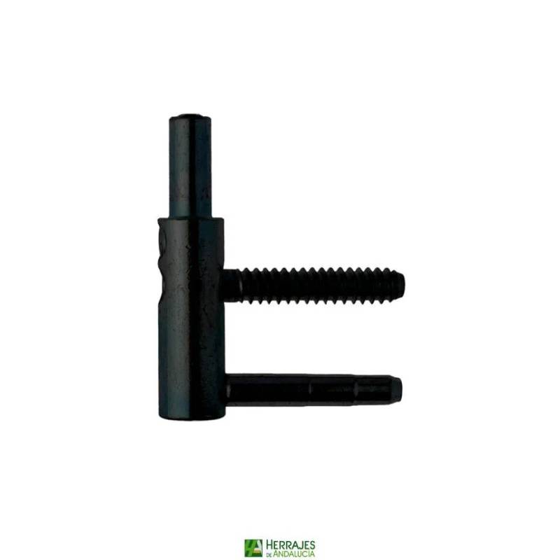 Pernio Anuba 495 macho Ø14 negro regulable | Herrajes Andalucía