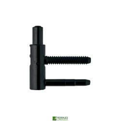 Pernio Anuba 495 macho Ø16 regulable negro | Herrajes Andalucía