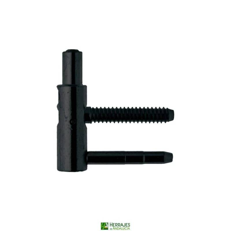 Pernio Anuba 495 macho Ø16 regulable negro | Herrajes Andalucía