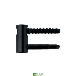 Pernio Anuba 495 hembra Ø16 regulable negro | Herrajes Andalucía