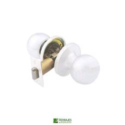 Pomo bola blanco 8905 paso 60/70mm | Herrajes de Andalucía