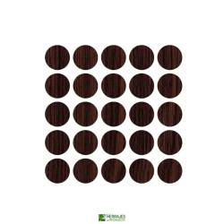 Tapa adhesiva Ø13 mm wengué para muebles | Herrajes de Andalucía