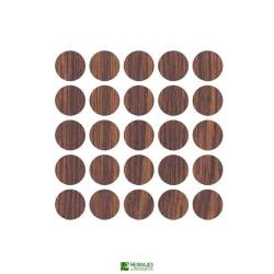 Tapa adhesiva para mueble Ø13 mm nogal | Herrajes de Andalucía