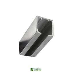 Perfil Float 120 para puertas correderas color plata 3m | Herrajes de Andalucía