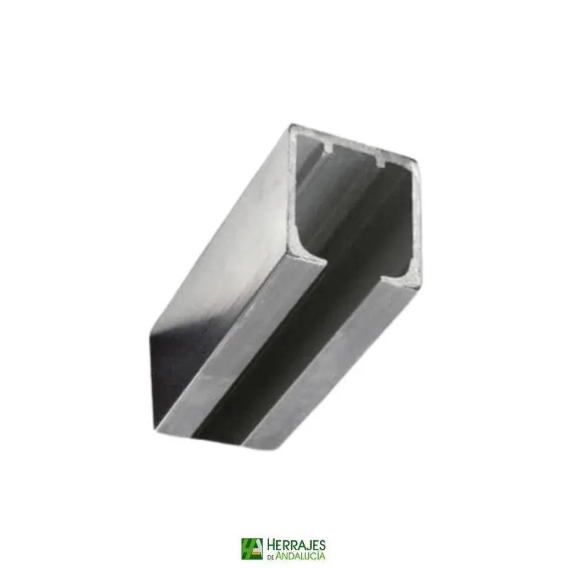 Perfil Float 120 para puertas correderas color plata 3m | Herrajes de Andalucía