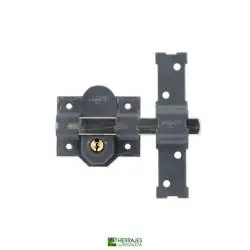 Cerrojo Modelo 1201-L80mm cilindro 50mm pintado | Herrajes de Andalucía