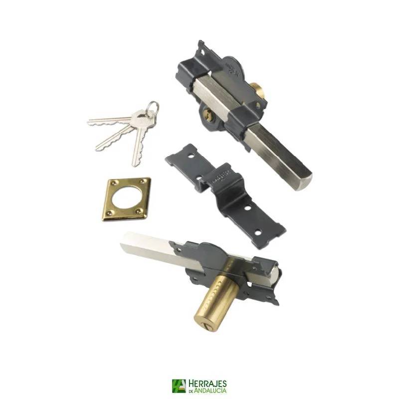 Cerrojo sobreponer 105mm bombillo 50mm|Herrajes de Andalucía
