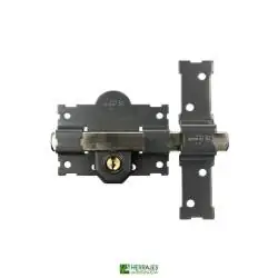 Cerrojo 1101-L105mm llave cilindro 50mm pintado | Herrajes de Andalucía