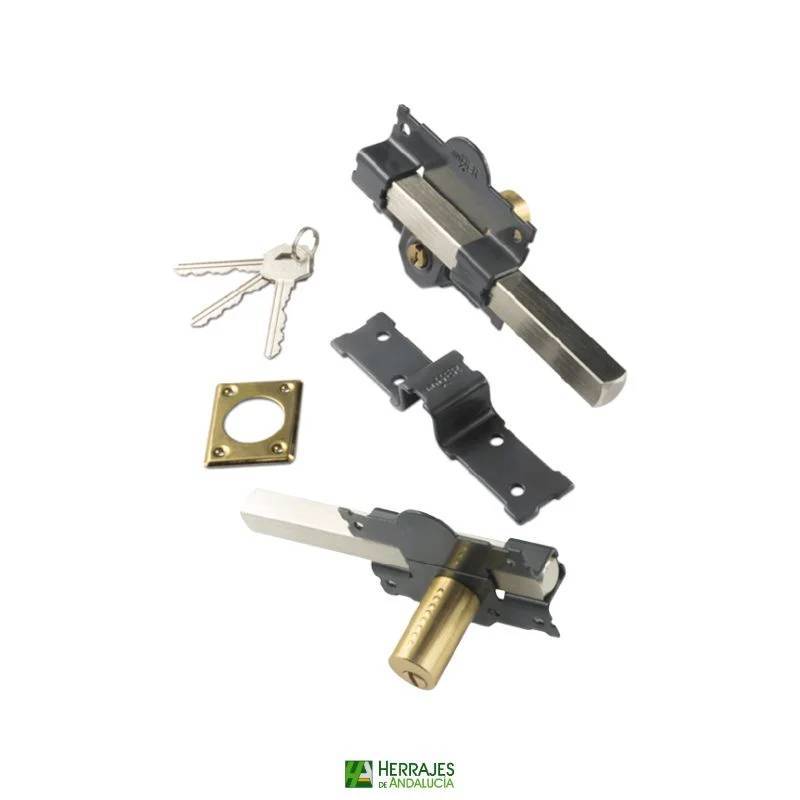 Cerrojo 1101-L/105 Llave-Botón 70mm | Herrajes Andalucía