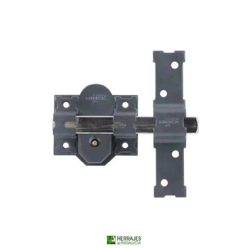 Cerrojo 1301 R80mm con botón cilindro 70mm | Herrajes de Andalucía