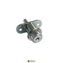 Cerradura pulsar vitrina cromo 35mm | Herrajes de Andalucía